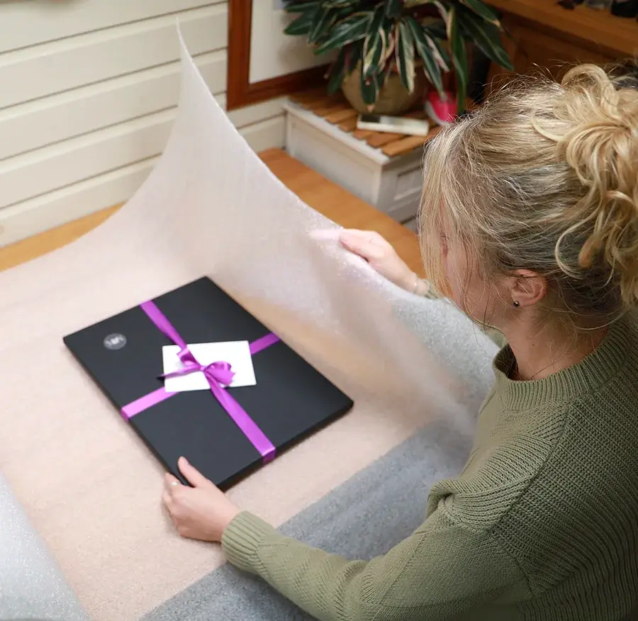 Package ready for courier collection