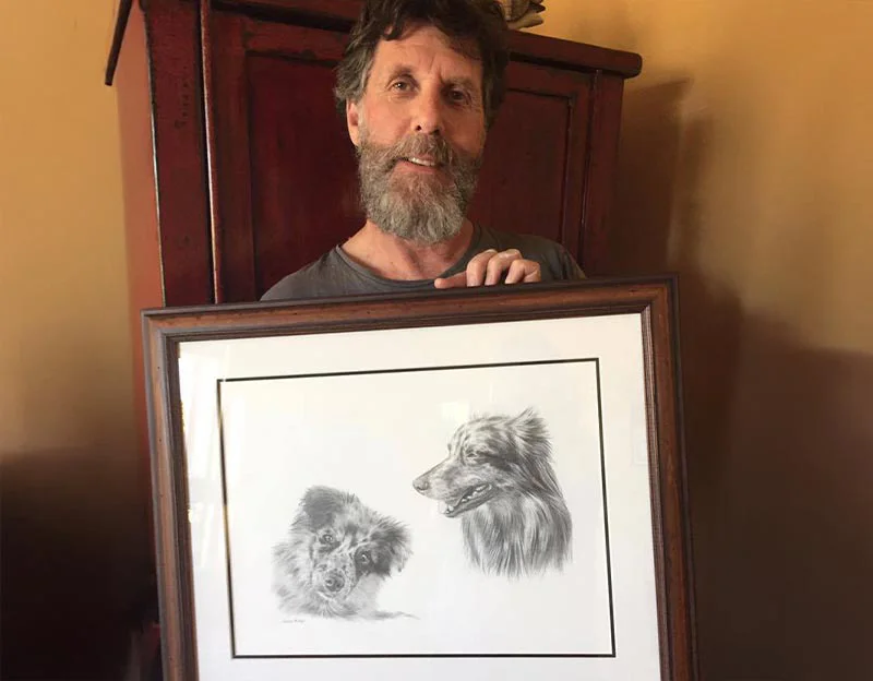 Client Barry's testimonial for Mike's portrait